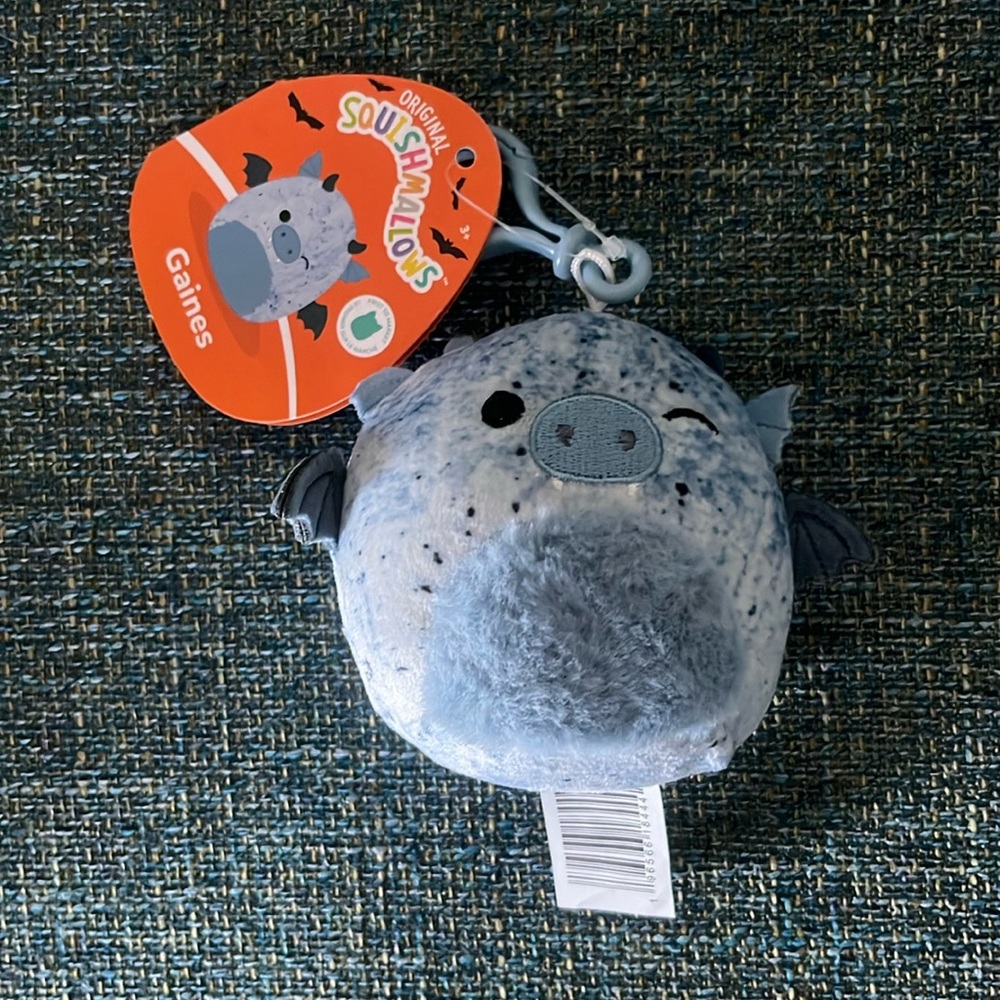 Squishmallows Gaines 3.5 Gargoyle Clip NWT